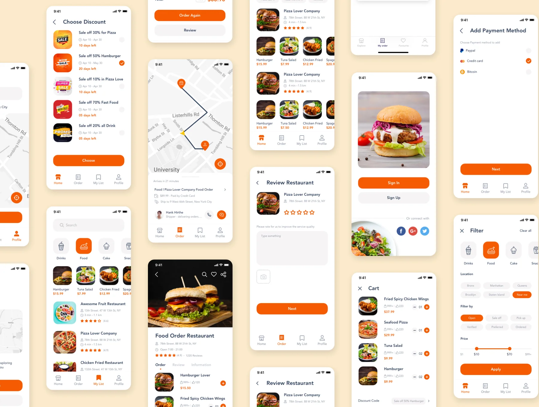 Food Delivery App Template Ui Kit 6