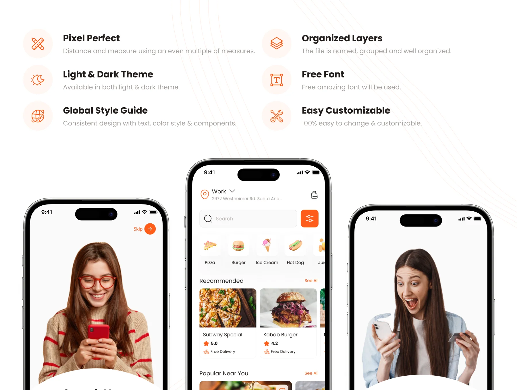 Food Delivery App UI Kit 2