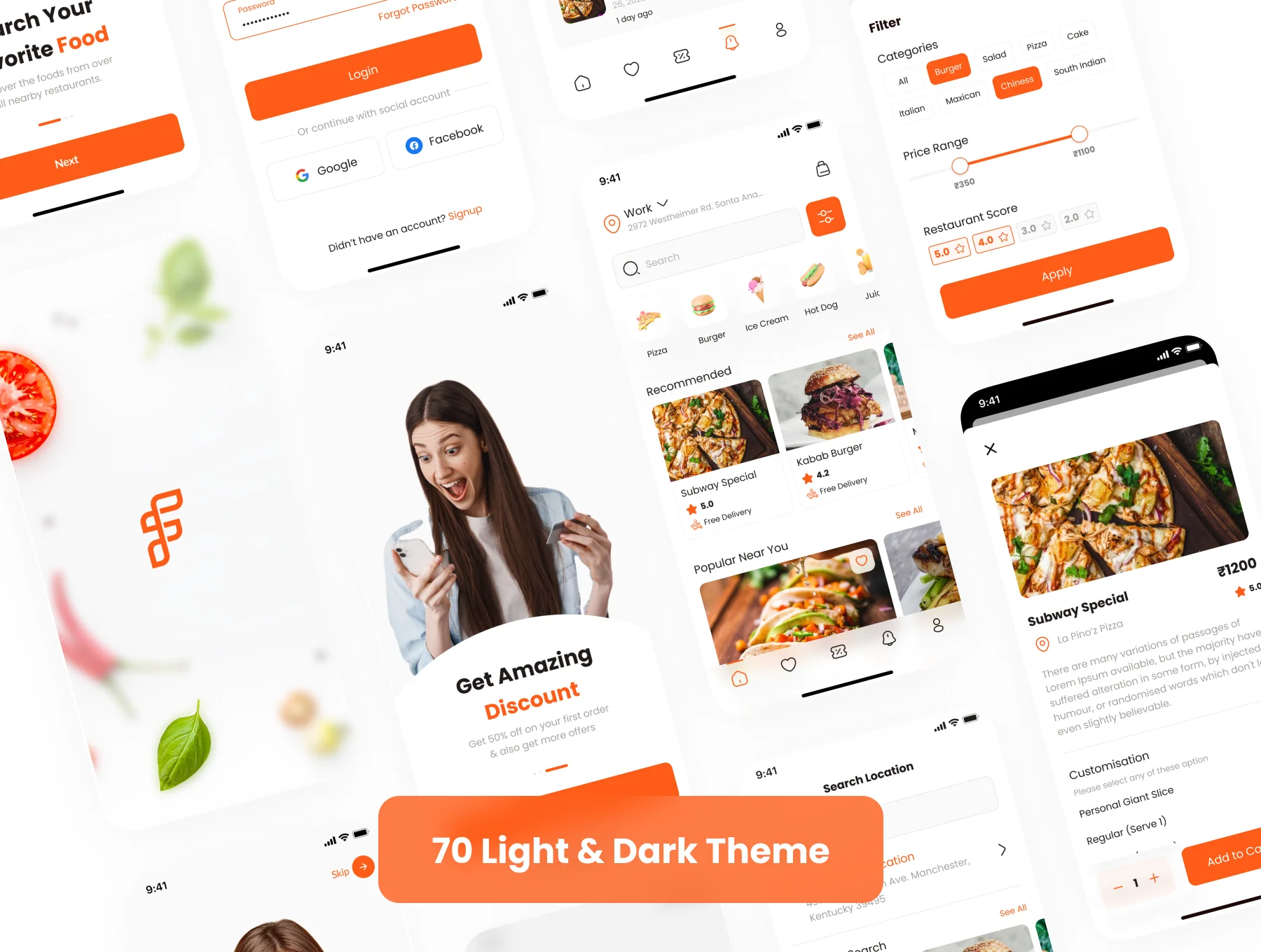 Food Delivery App UI Kit 5