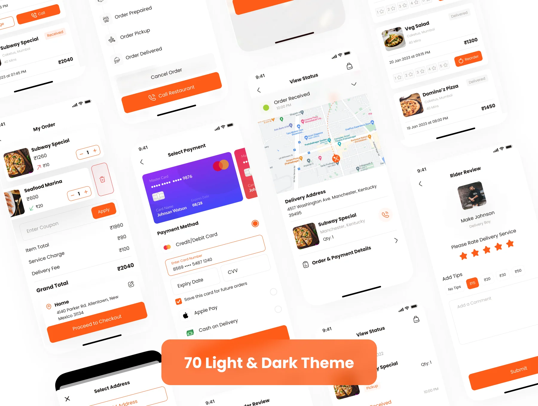 Food Delivery App UI Kit 6