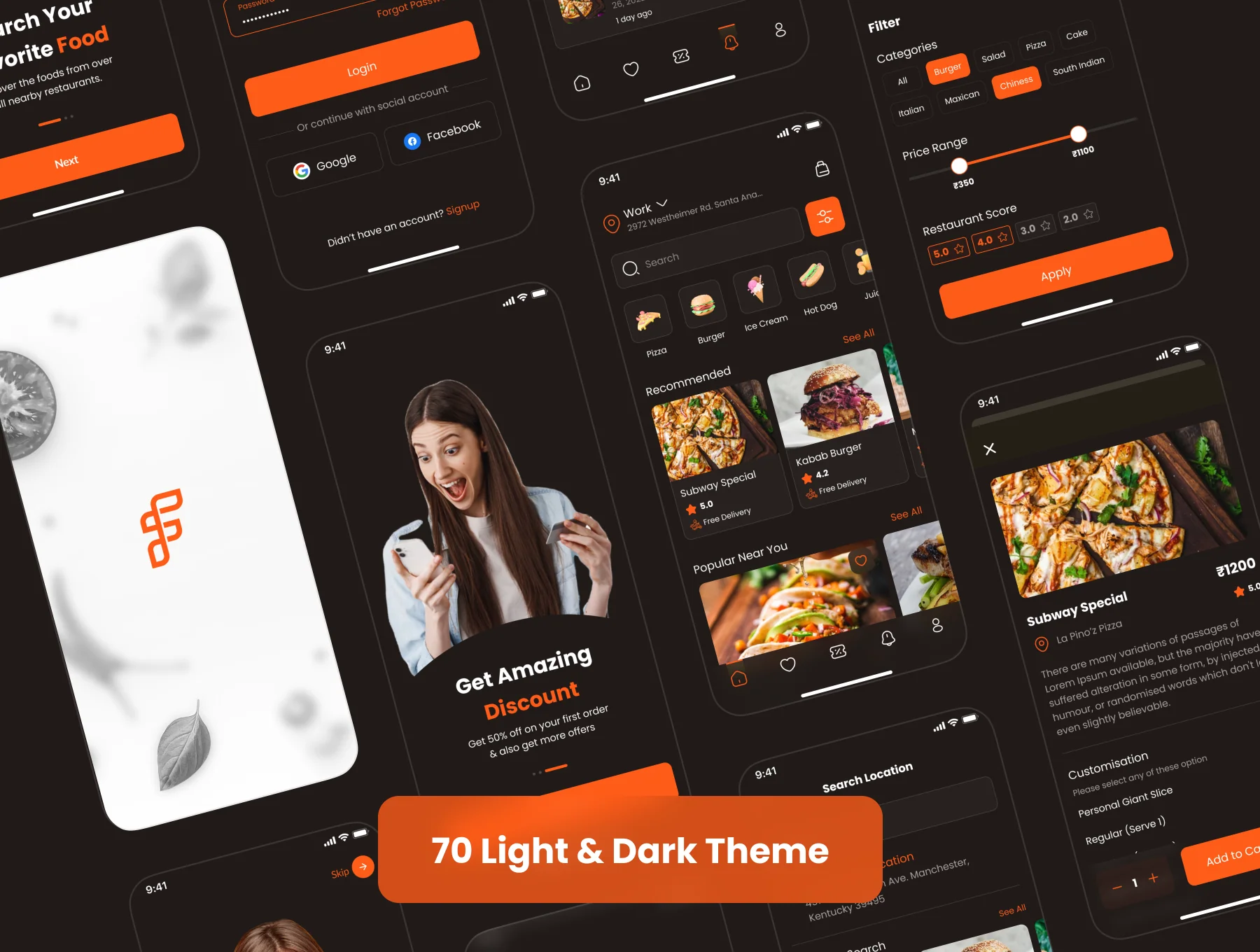 Food Delivery App UI Kit 7