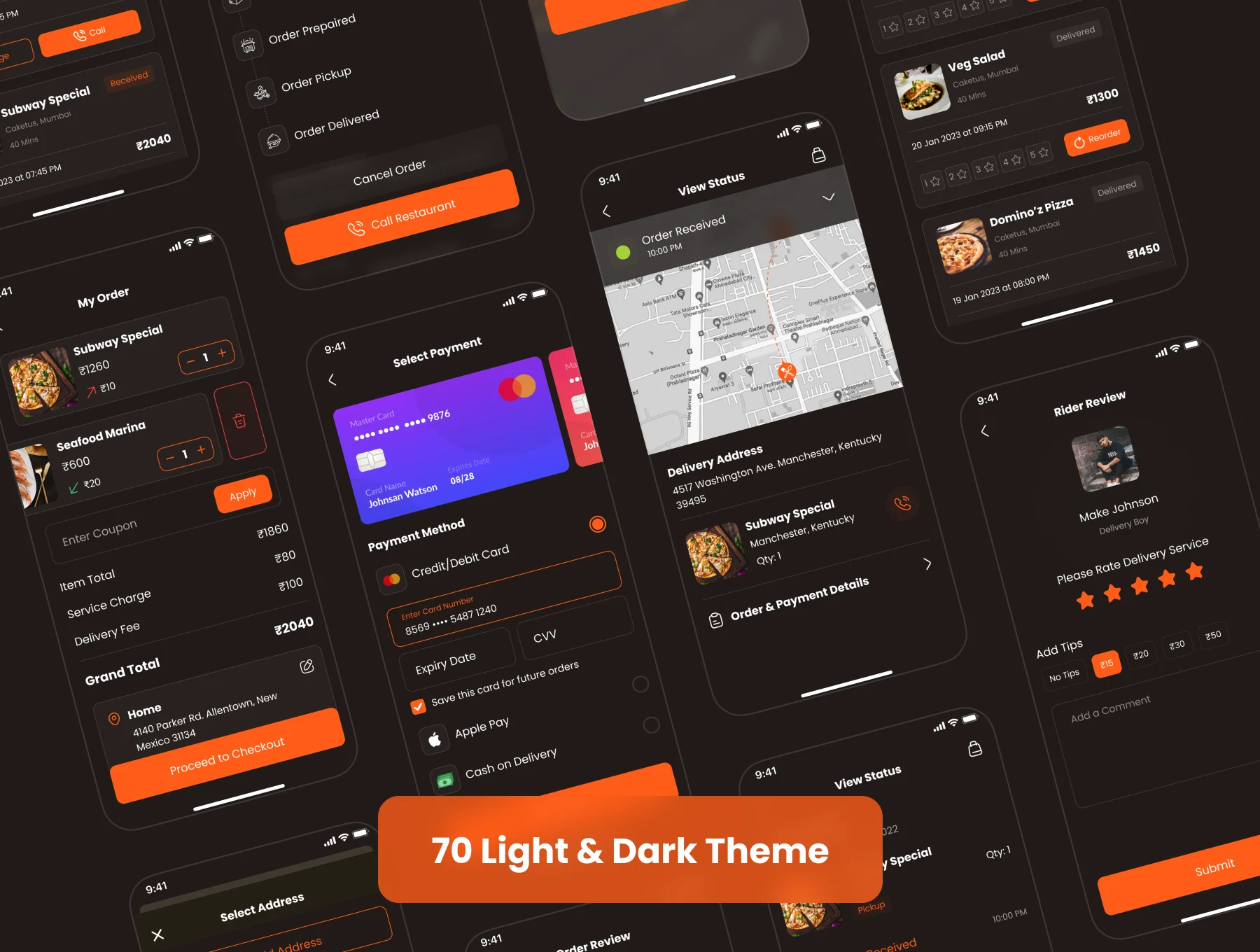 Food Delivery App UI Kit 8