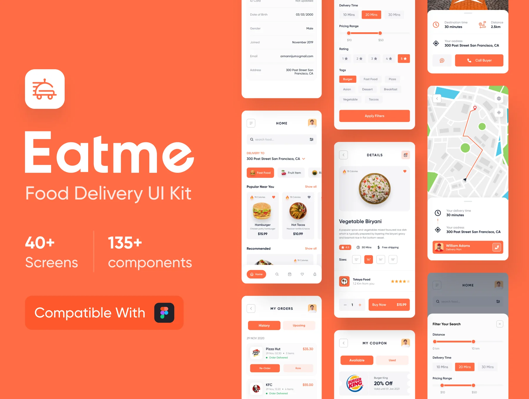Food Delivery iOS UI Kit