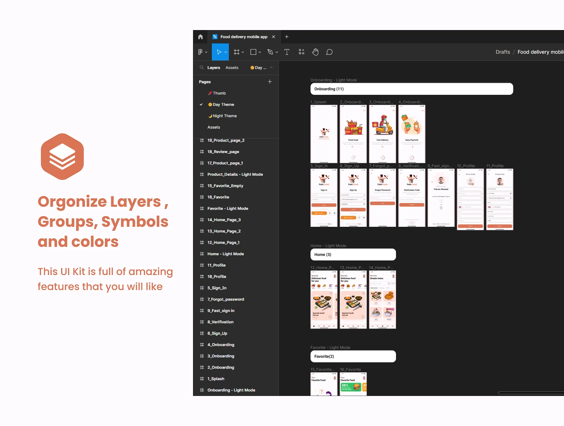 Food Delivery Mobile App UI KIT 7