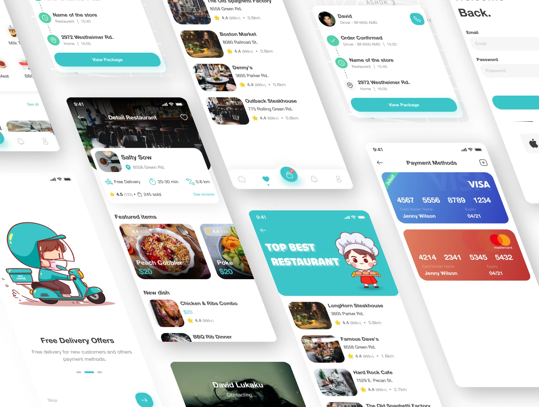 Food Delivery Mobile App UI Kit 2