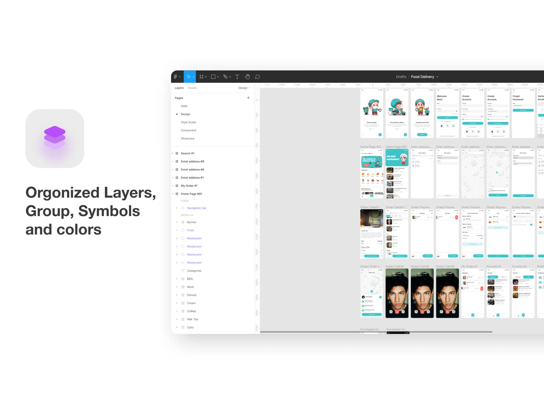 Food Delivery Mobile App UI Kit 4
