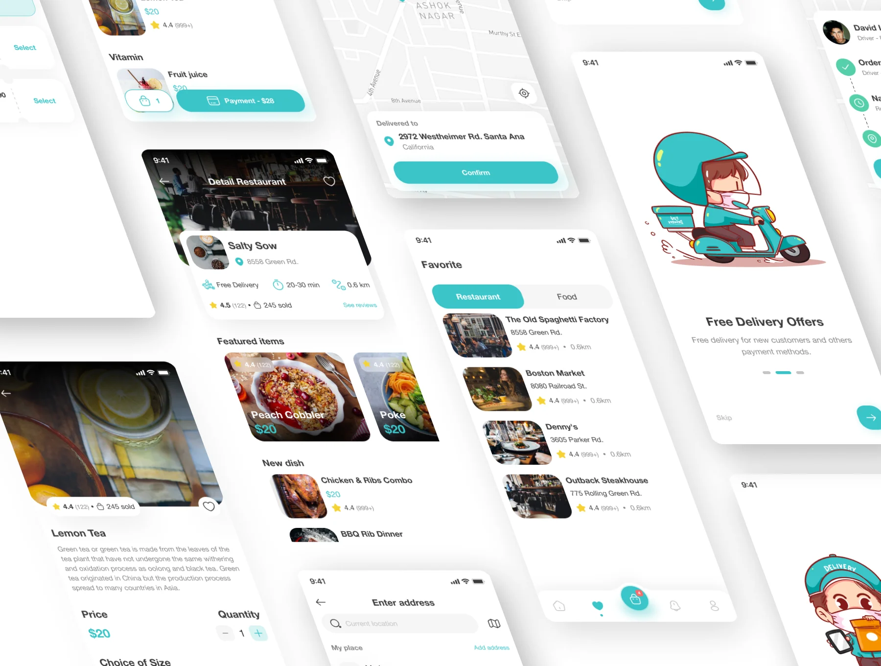 Food Delivery Mobile App UI Kit 5