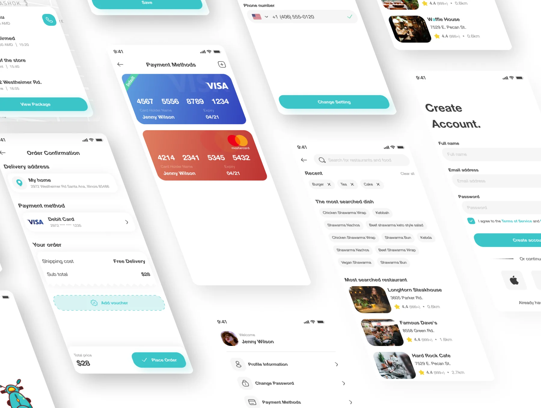 Food Delivery Mobile App UI Kit 6