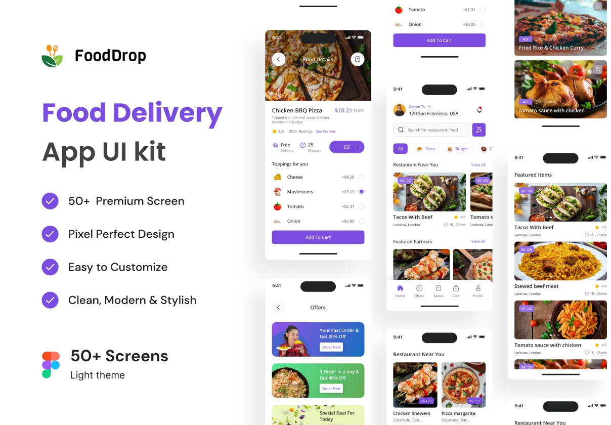 Food Delivery App Ui kit