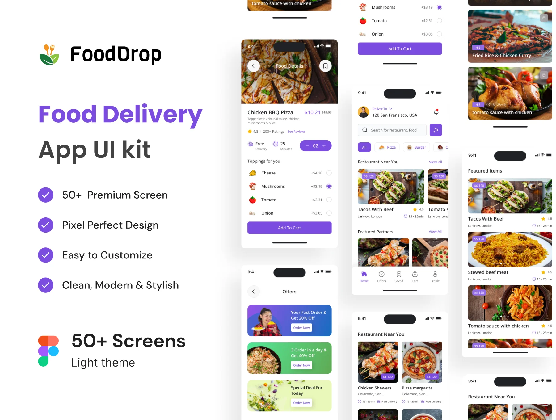Food Delivery App Ui kit