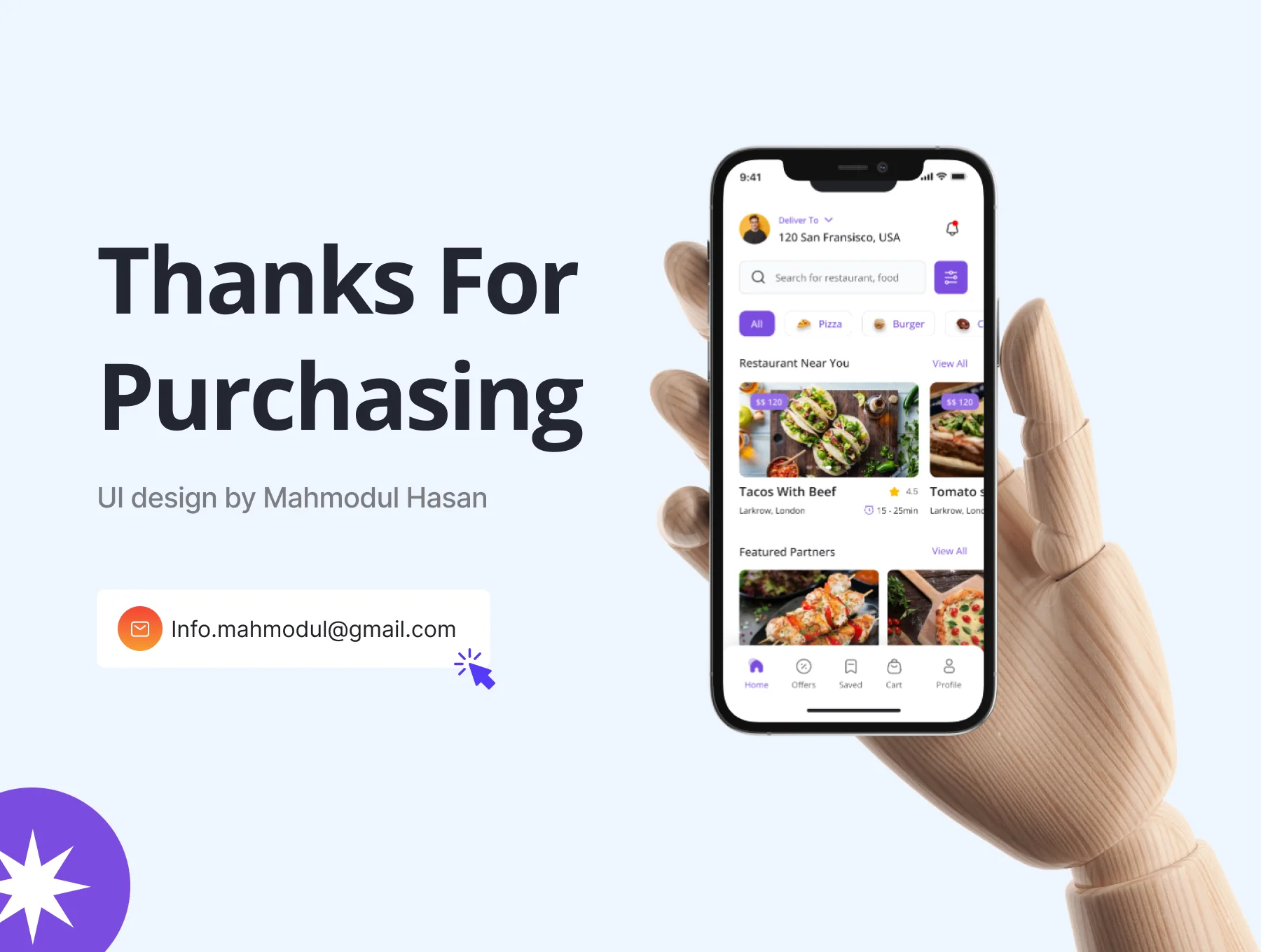 Food Delivery App Ui kit 6