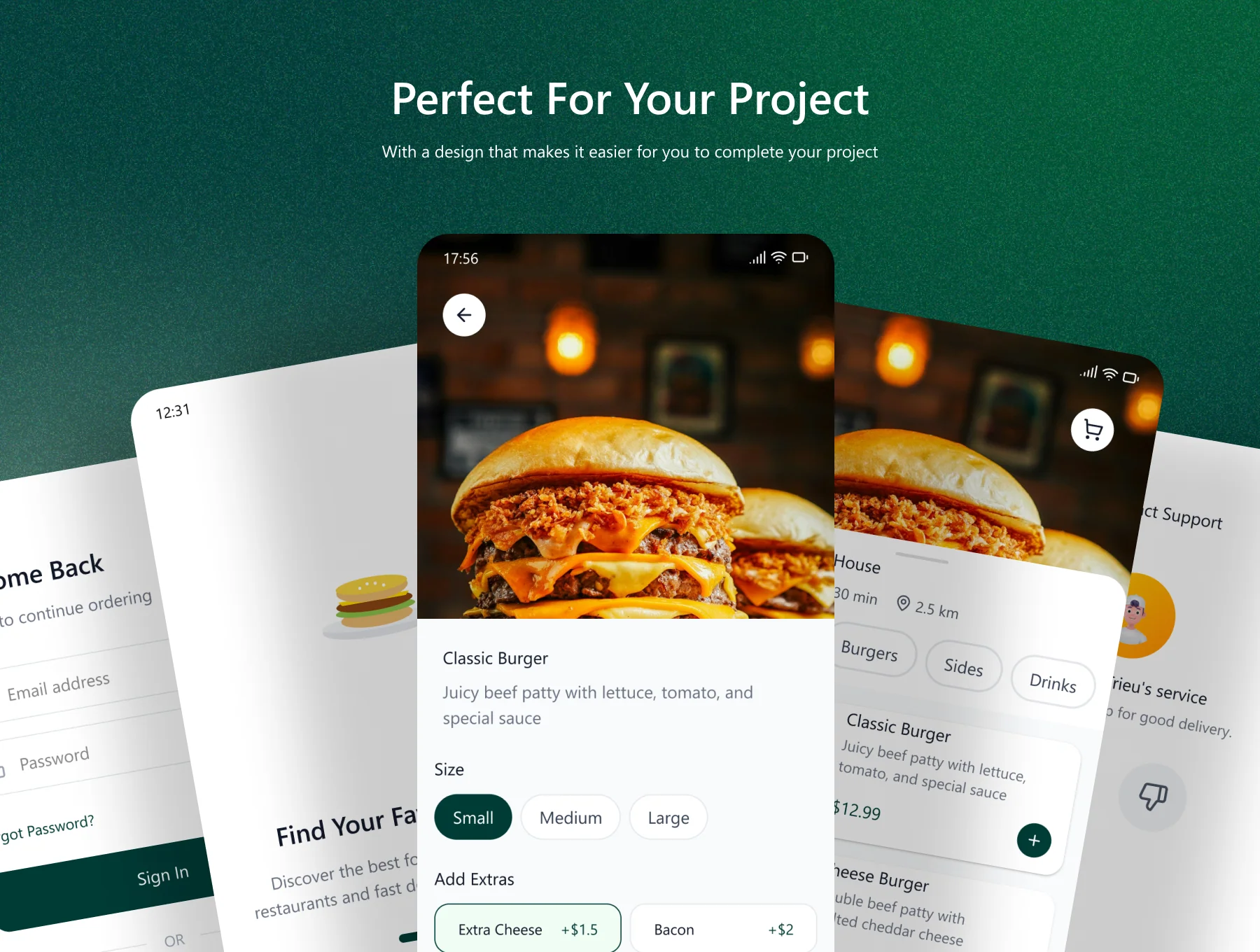 Food Delivery Mobile UI Kit for Figma 4