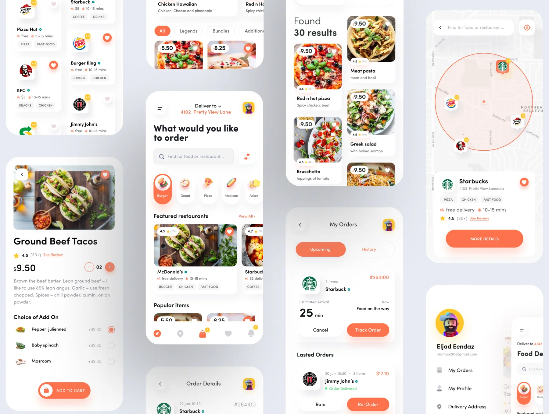 Food Hub UI Kit 6