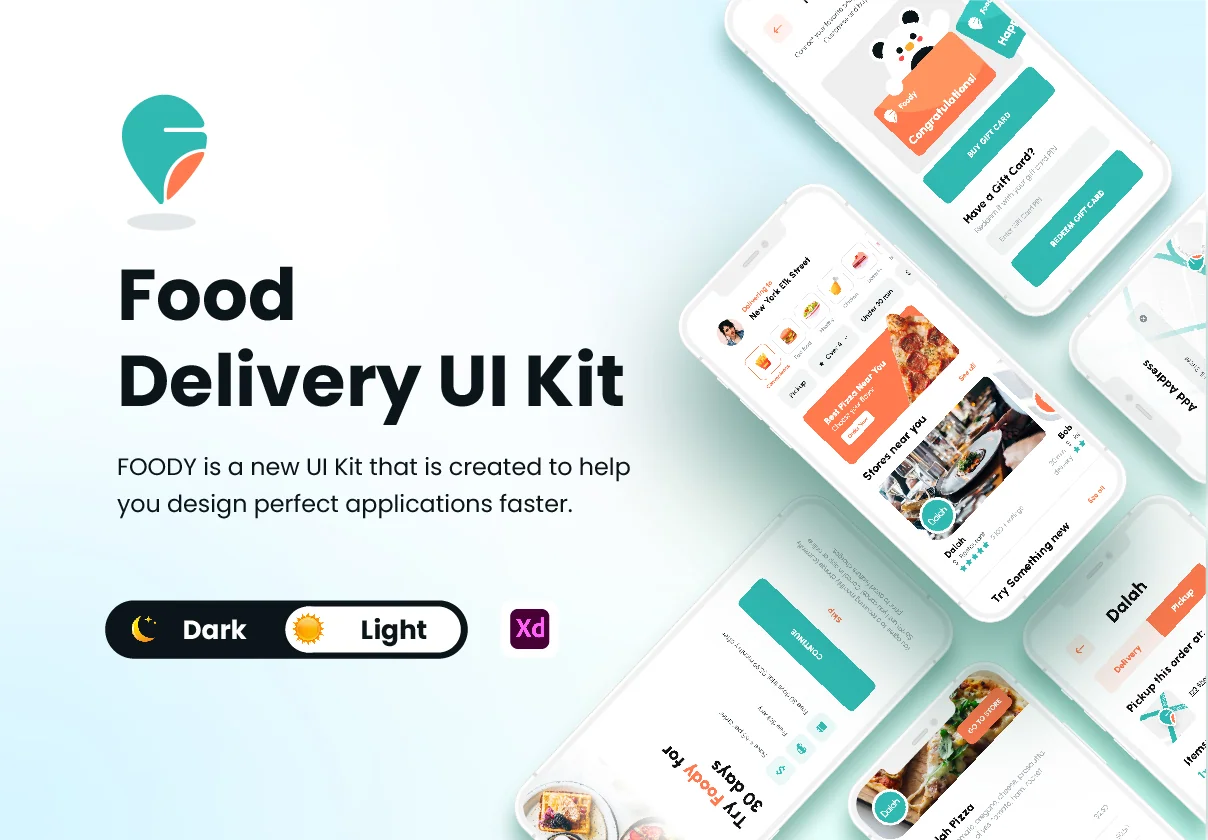 Food Delivery UI Kit - FOODY