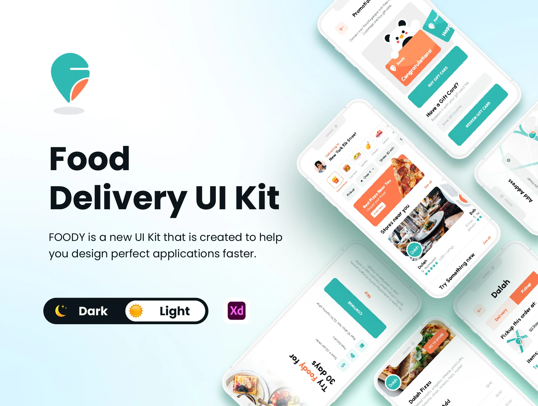 Food Delivery UI Kit - FOODY