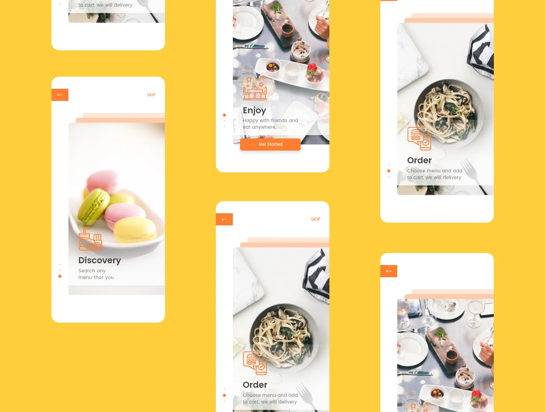 Food Delivery UI Kit (Re-design)