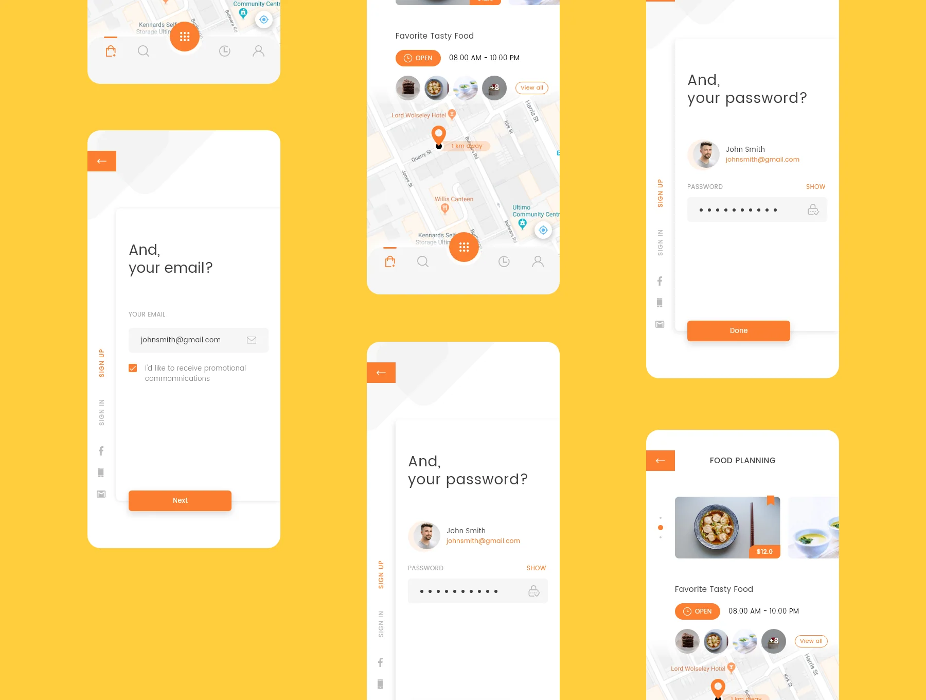 Food Delivery UI Kit (Re-design) 2