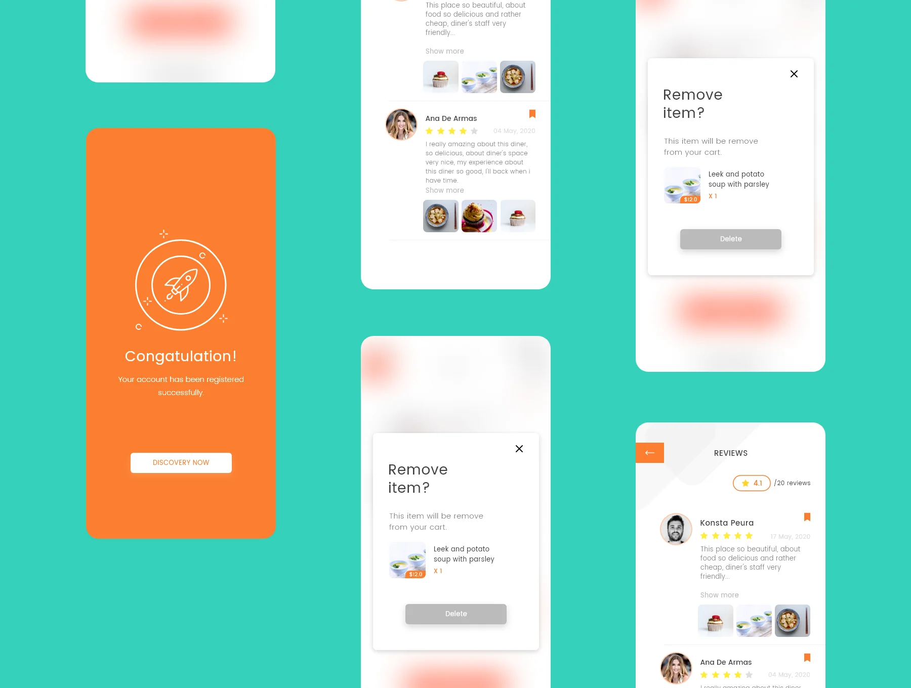 Food Delivery UI Kit (Re-design) 4