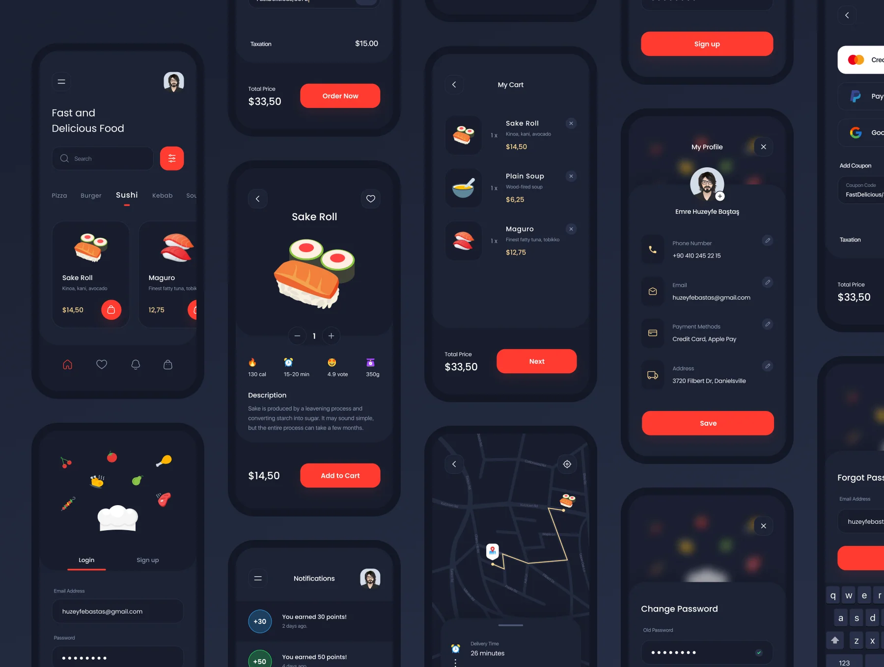 Food Delivery UI Kit 8