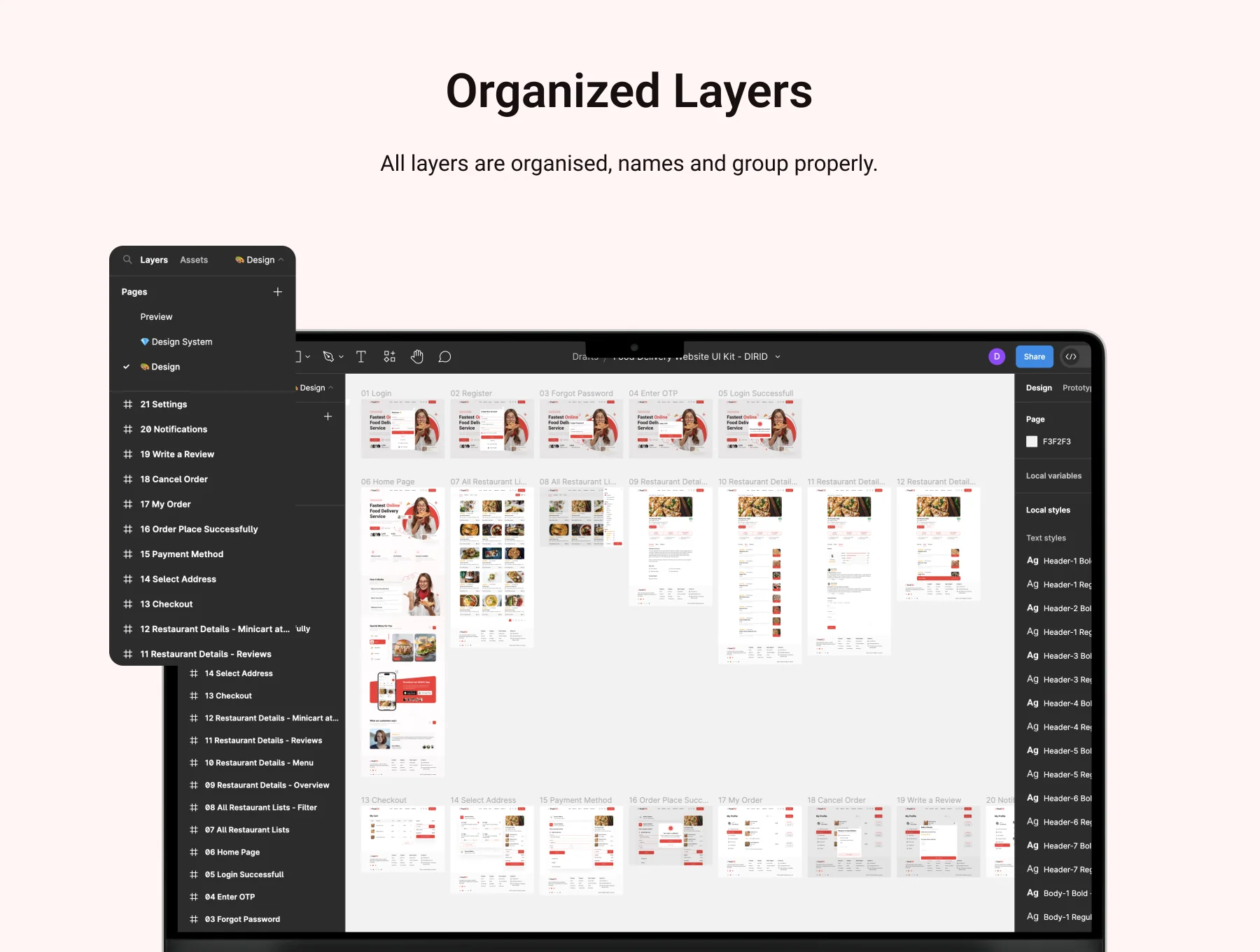 Food Delivery Web UI Kit 3