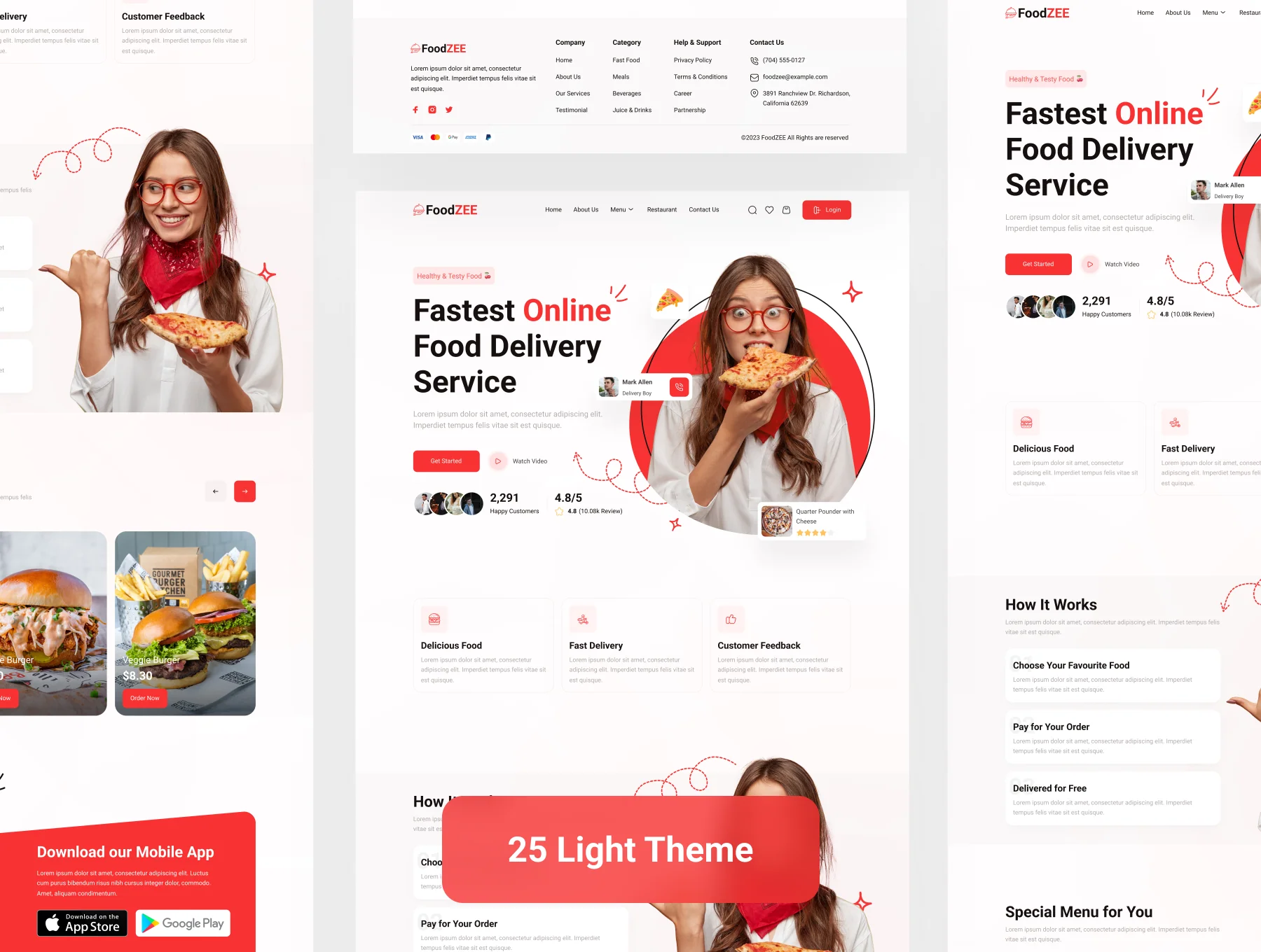 Food Delivery Web UI Kit 5