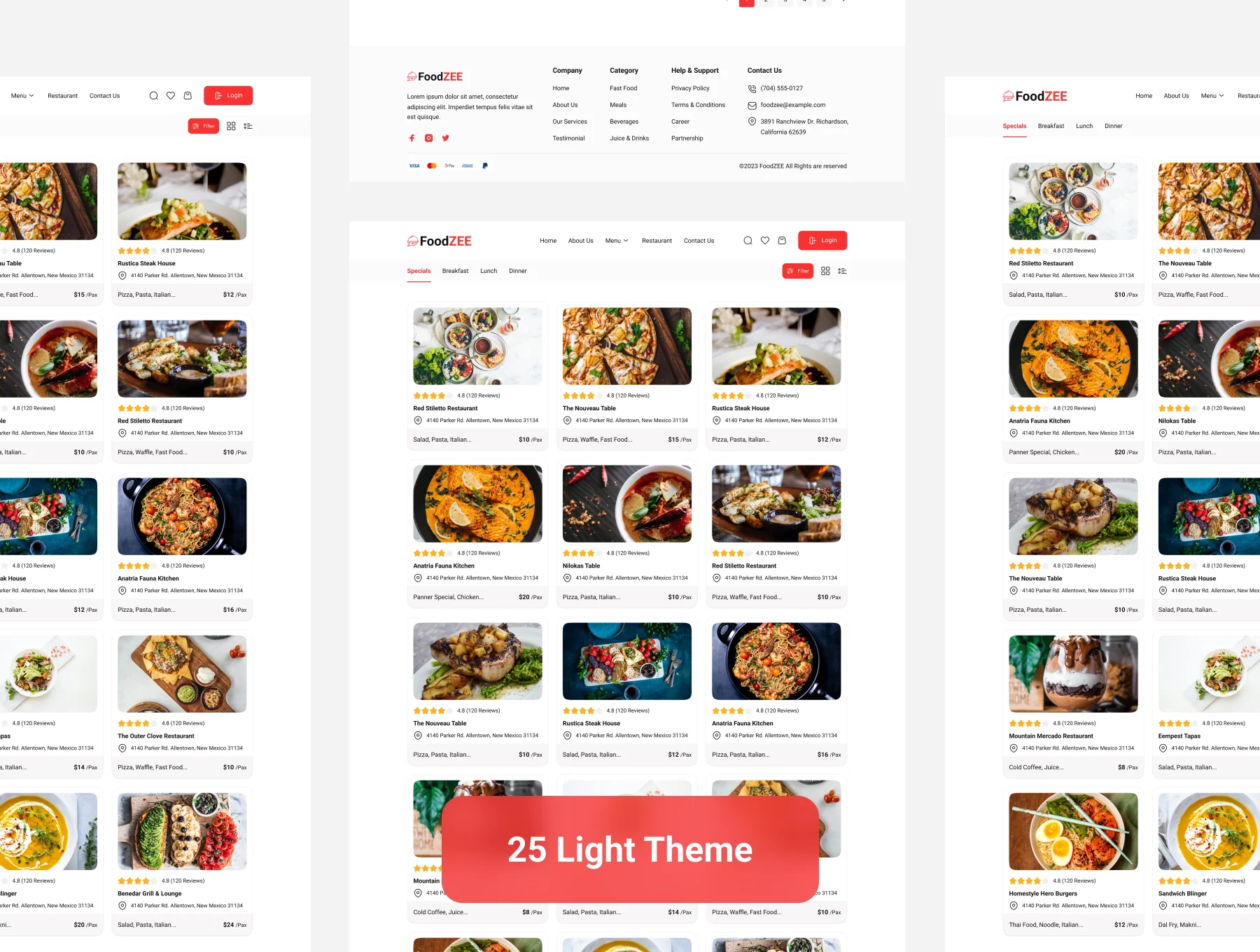Food Delivery Web UI Kit 6