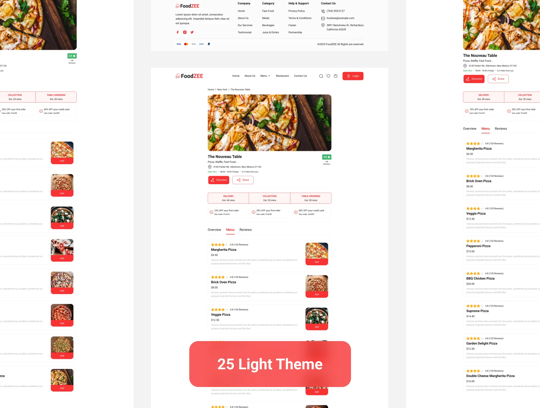 Food Delivery Web UI Kit 7