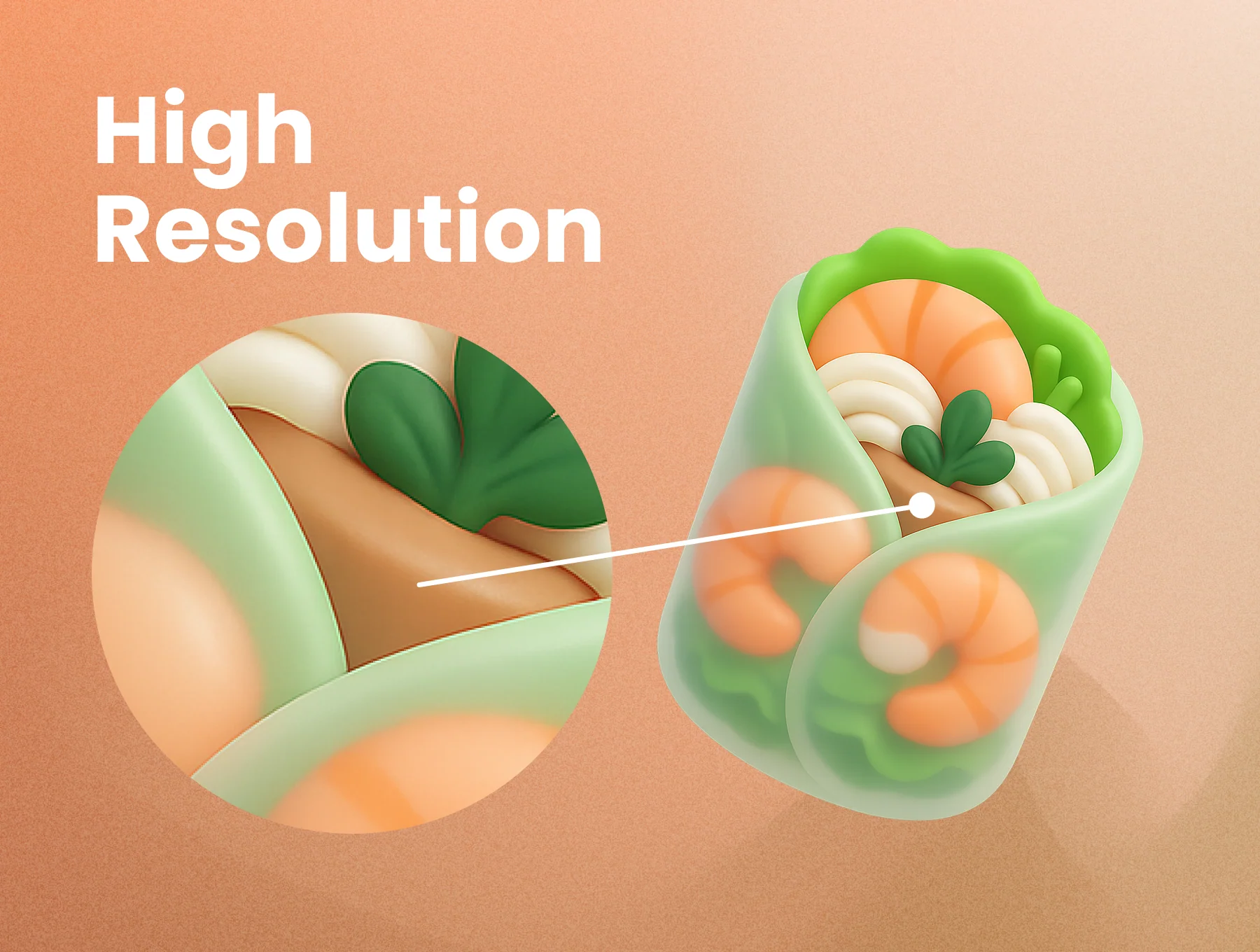 Food & Drink 3D Icon Illustrations 3