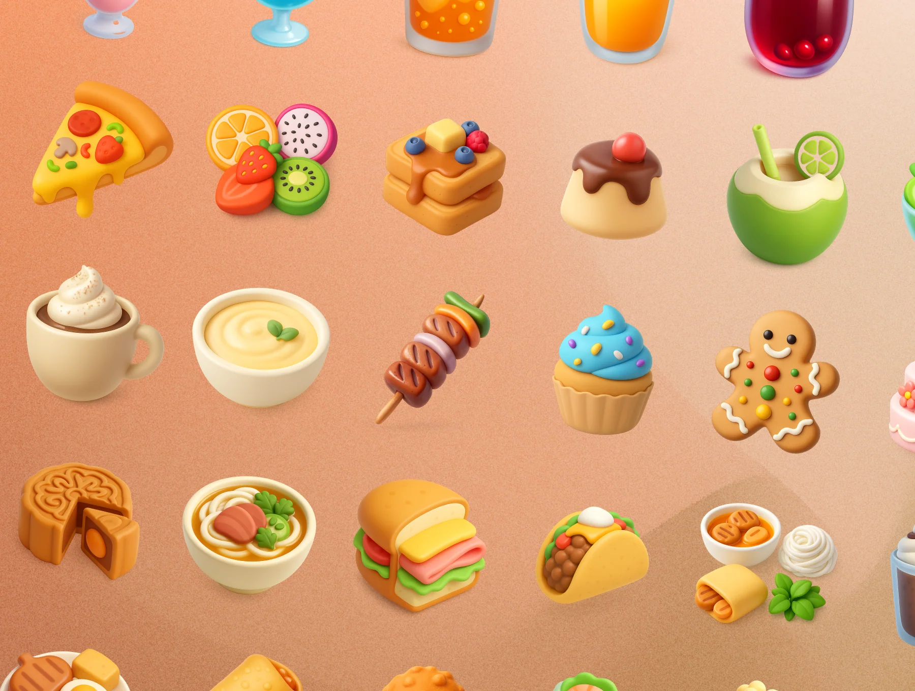 Food & Drink 3D Icon Illustrations 5