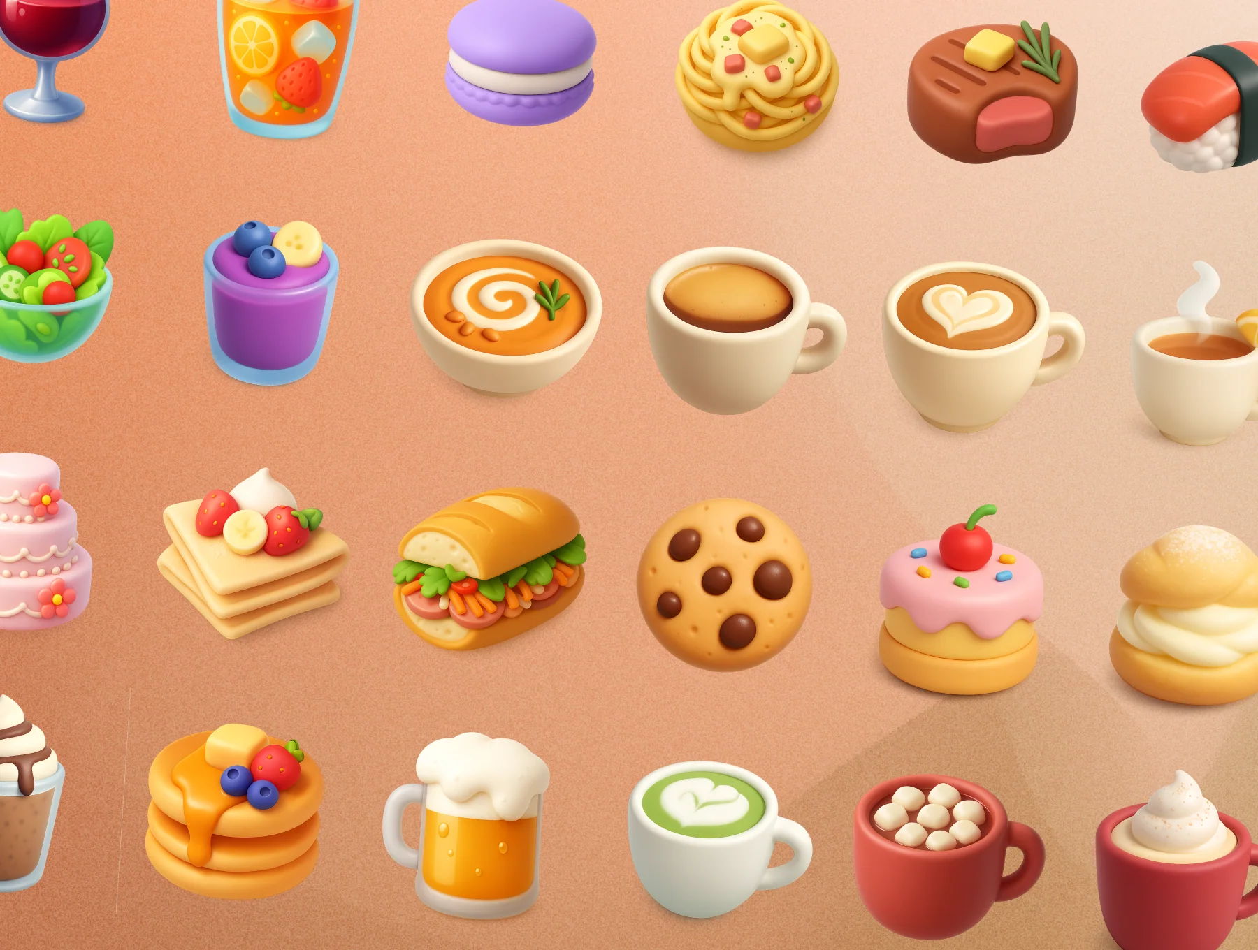 Food & Drink 3D Icon Illustrations 6