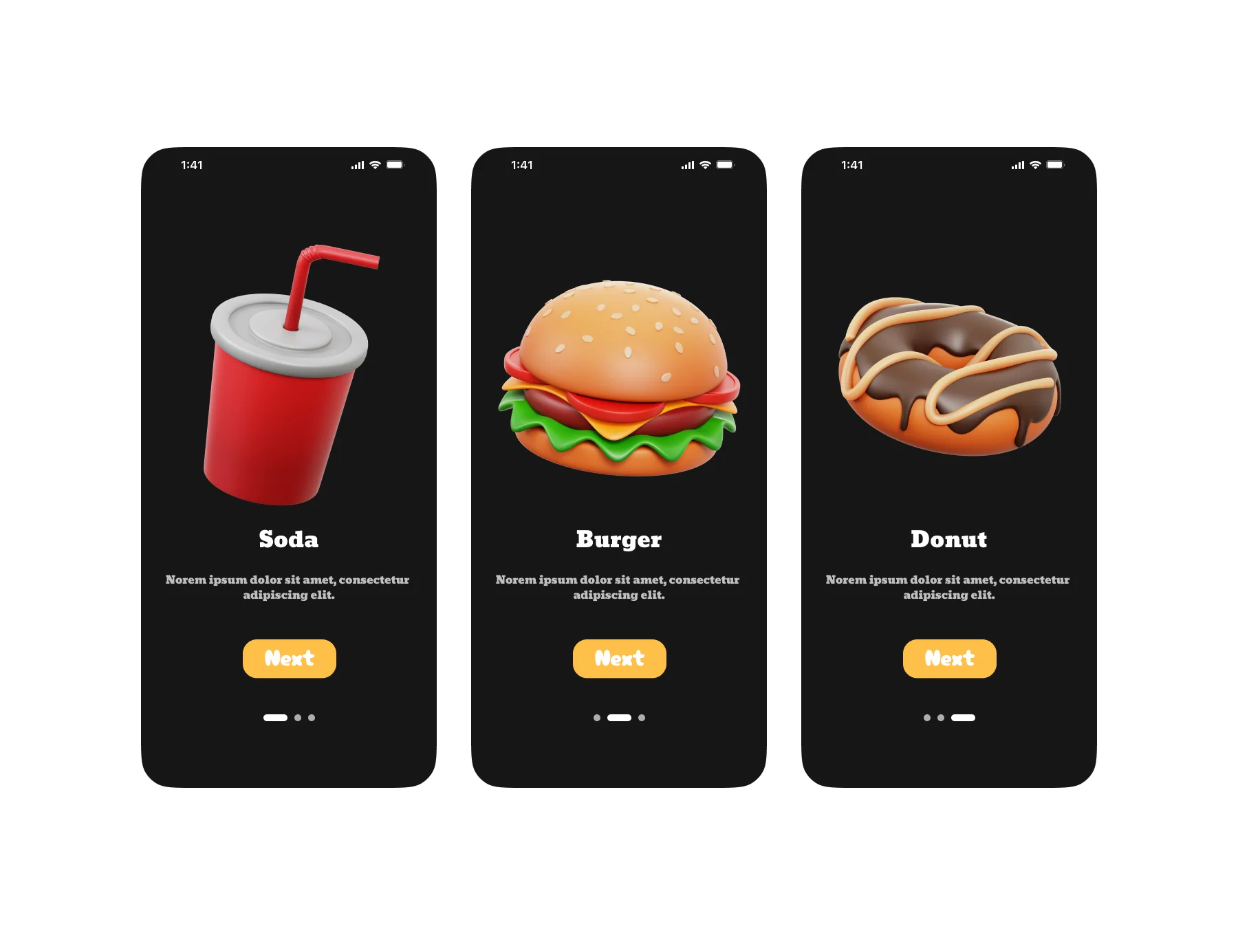 Food & Drink 3D Icons 4