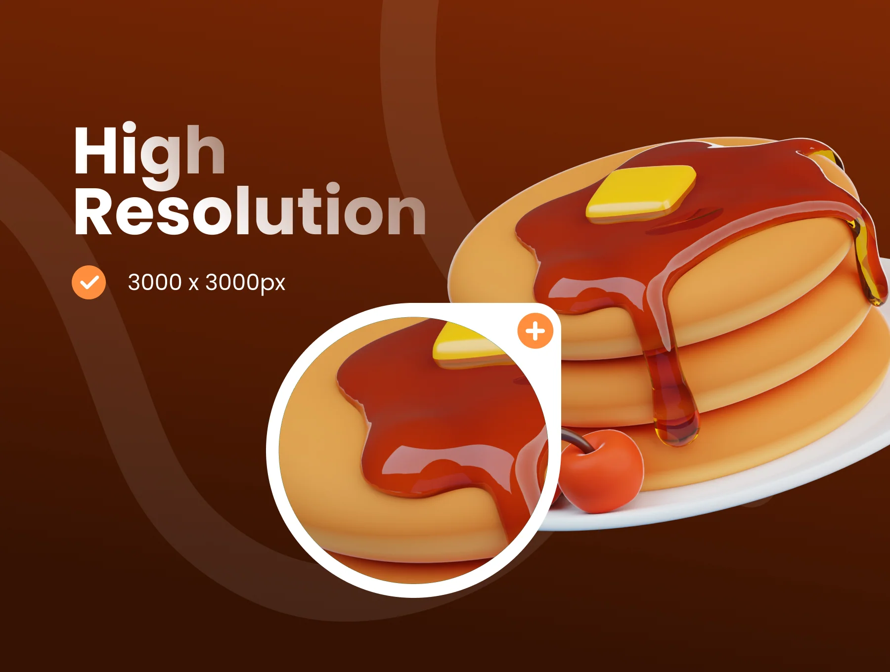 Food & Fast Food 3D Icon Set 3