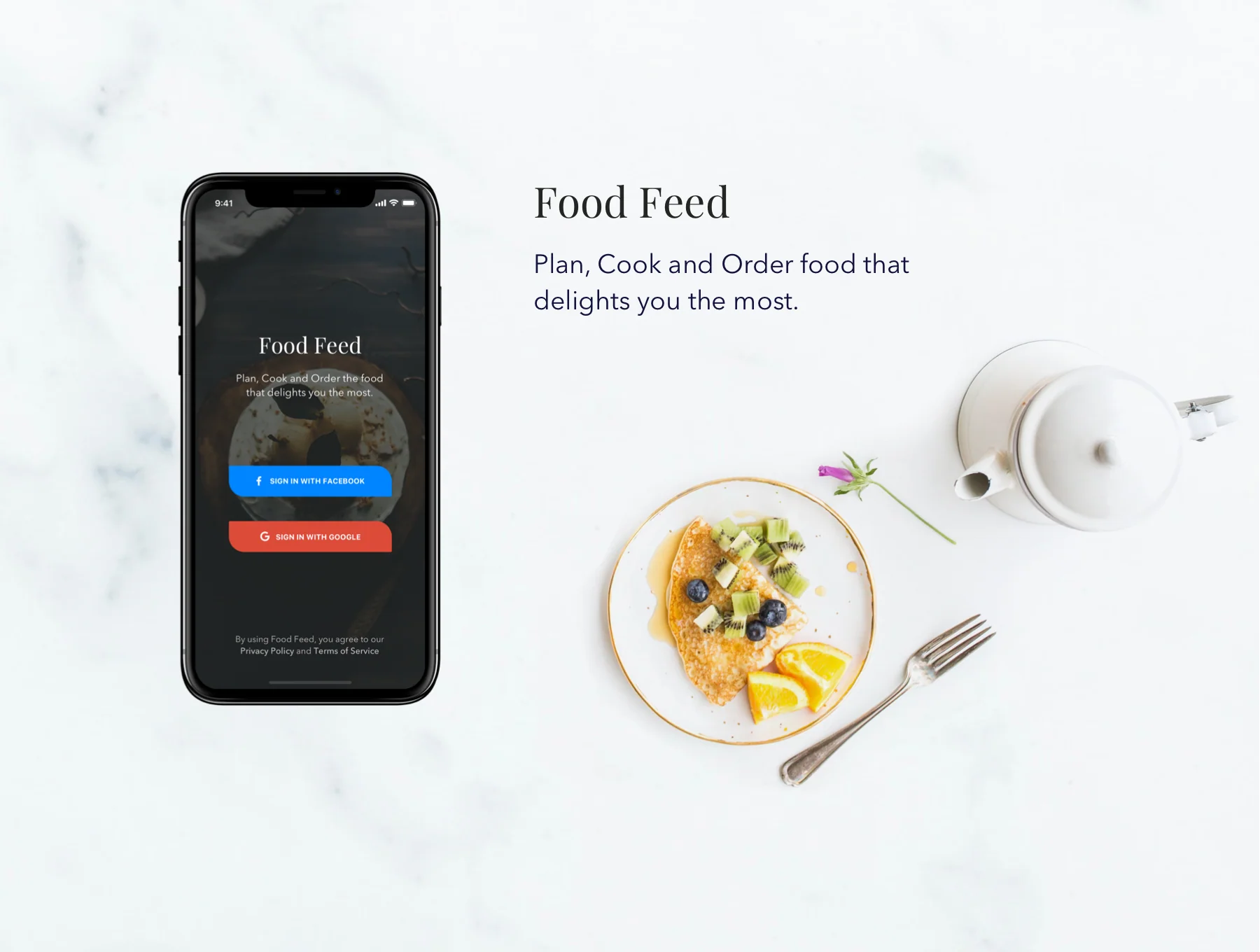 Food Feed UI Template