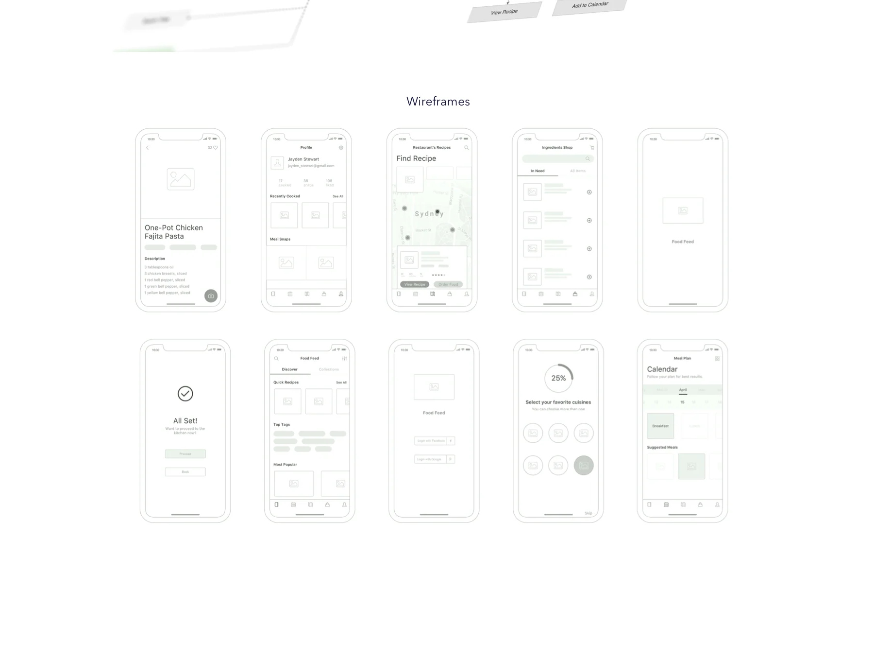 Food Feed UI Template 4