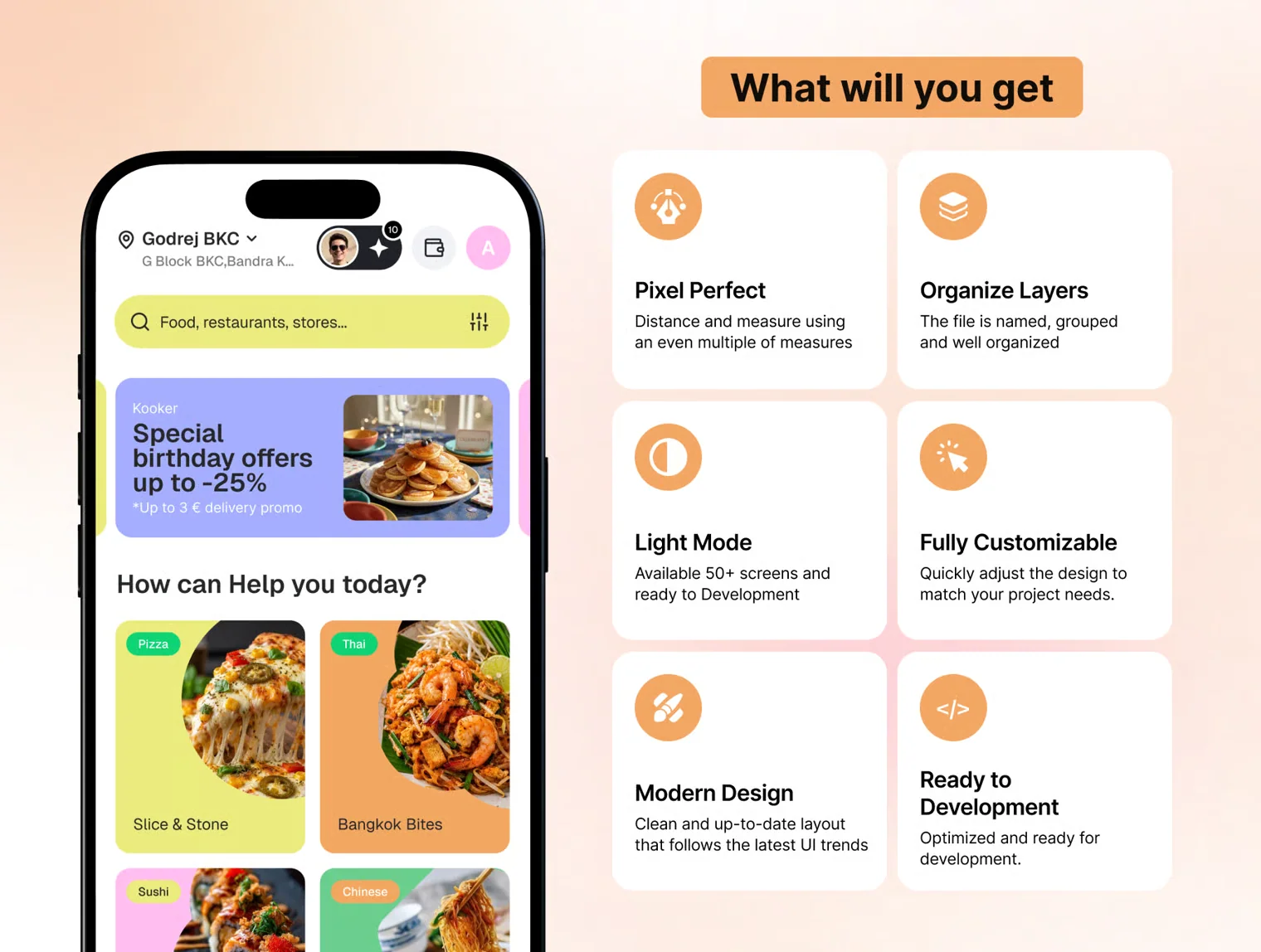 Food & Grocery Delivery App Ui Kit 2