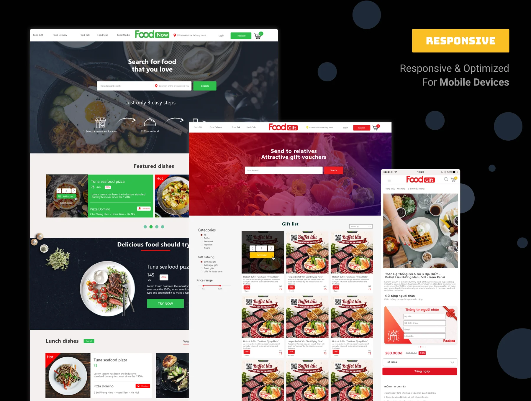 Food Home UI Kit 3