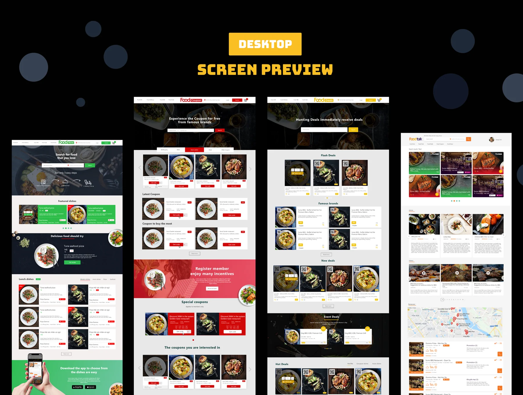 Food Home UI Kit 4