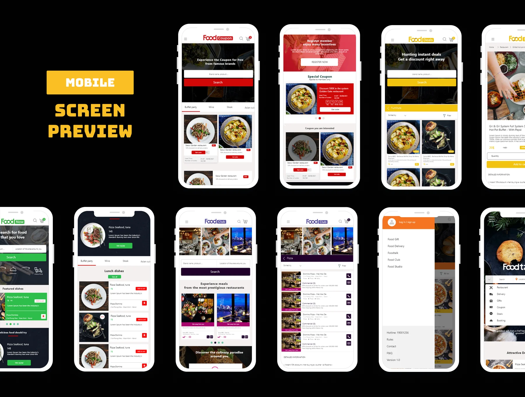 Food Home UI Kit 6