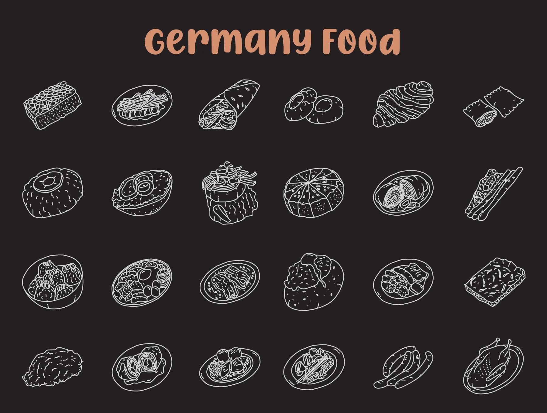 Food Illustration - Hand Drawn Icons 5