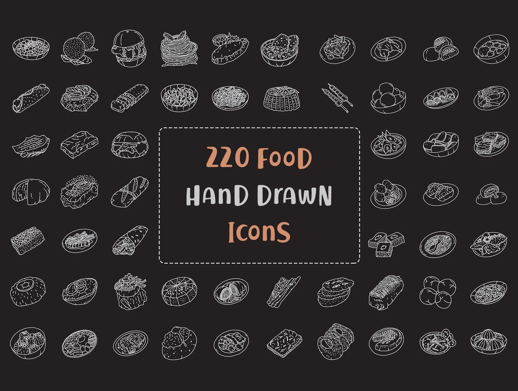 Food Illustration - Hand Drawn Icons 8