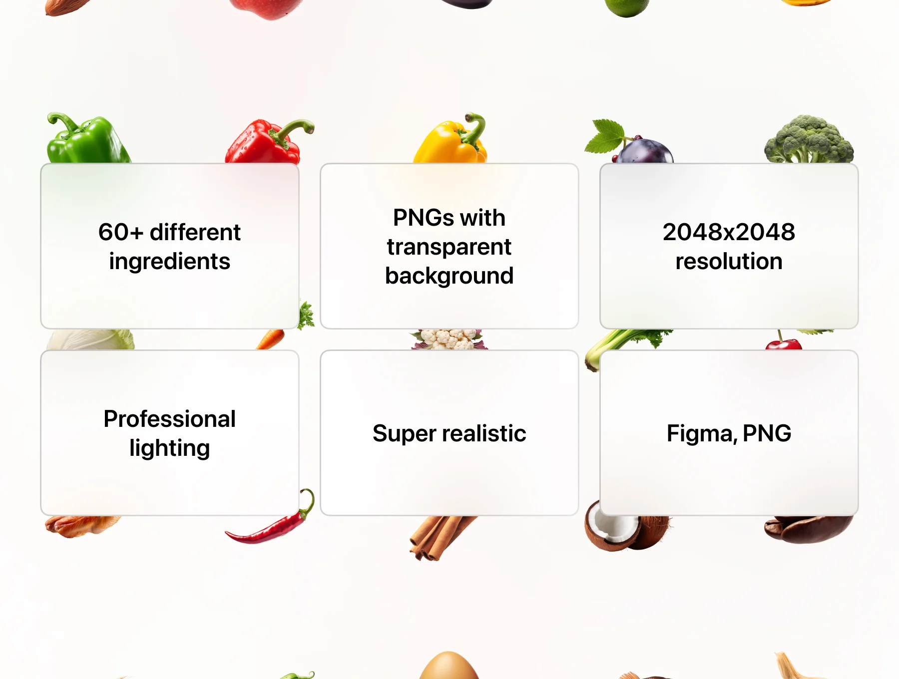 Food Ingredients Cutout Pack 2