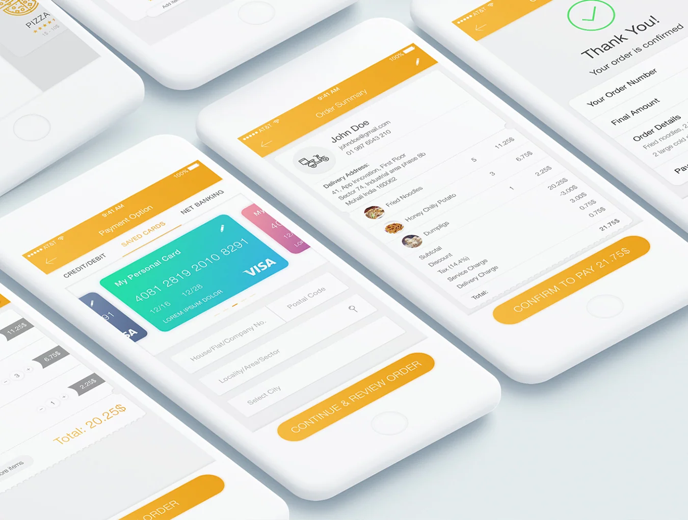 Food Mad App UI Kit 8