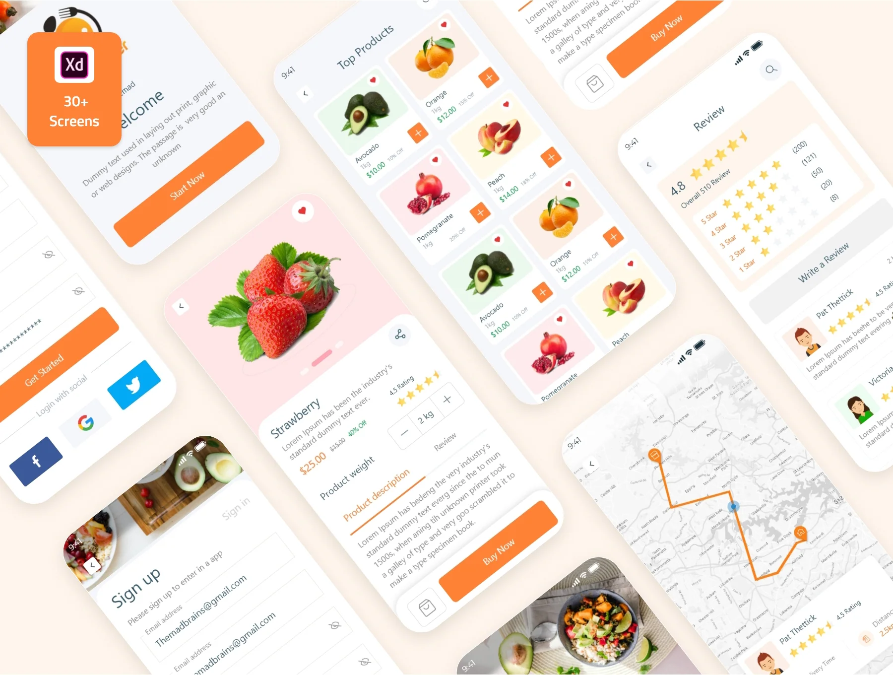 Food Order - Grocery Application UI kit 2