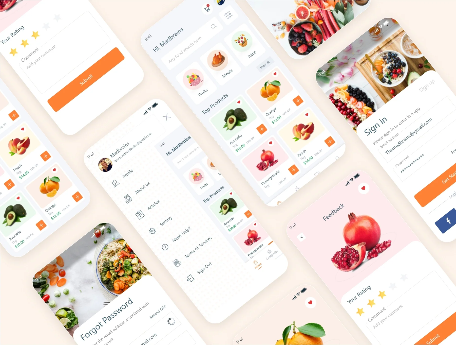 Food Order - Grocery Application UI kit 4