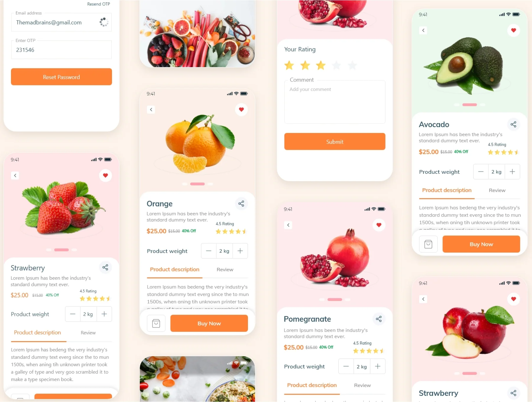 Food Order - Grocery Application UI kit 6