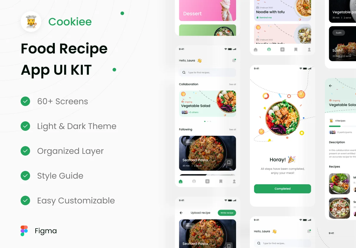 Food Recipe UI KIT