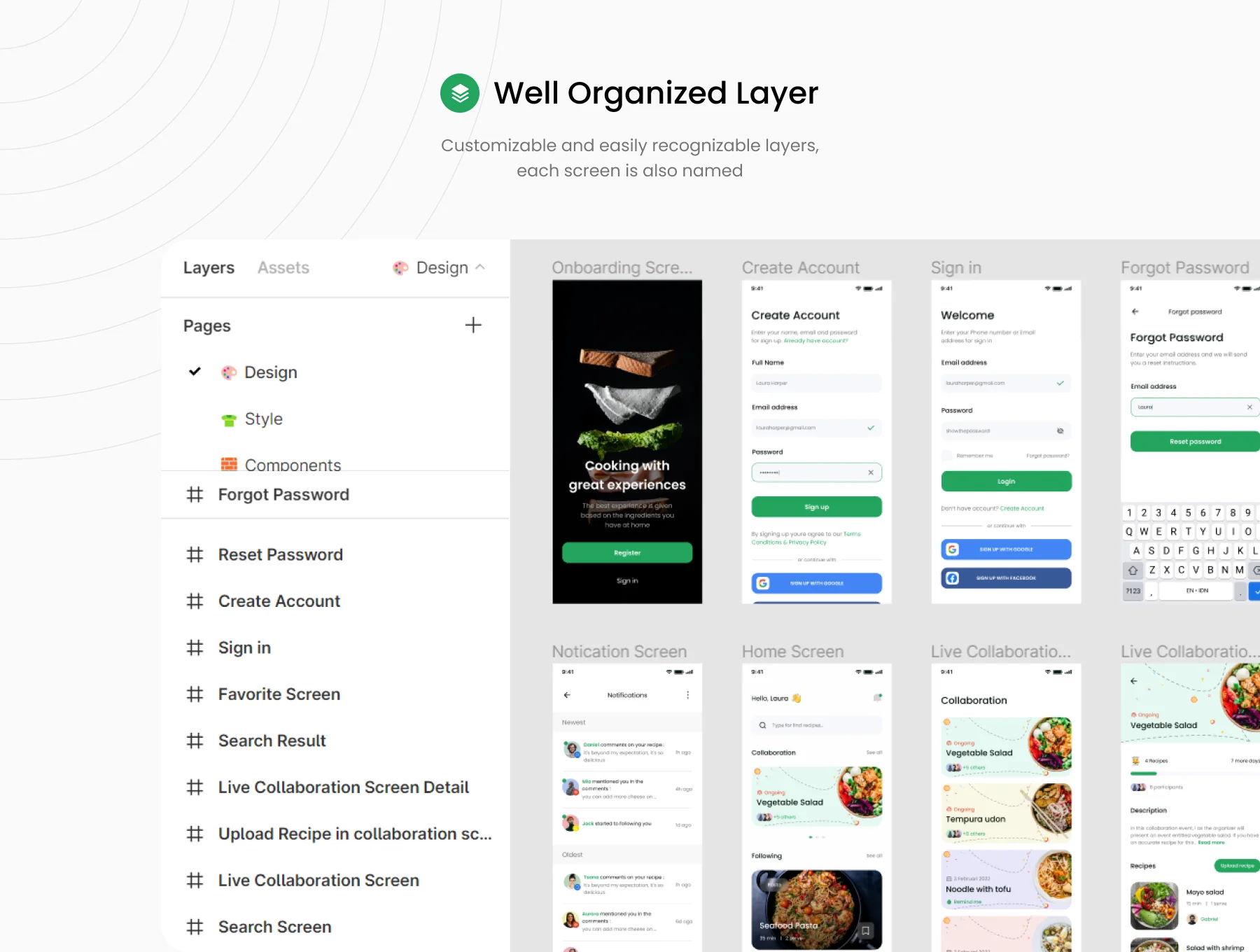 Food Recipe UI KIT 4