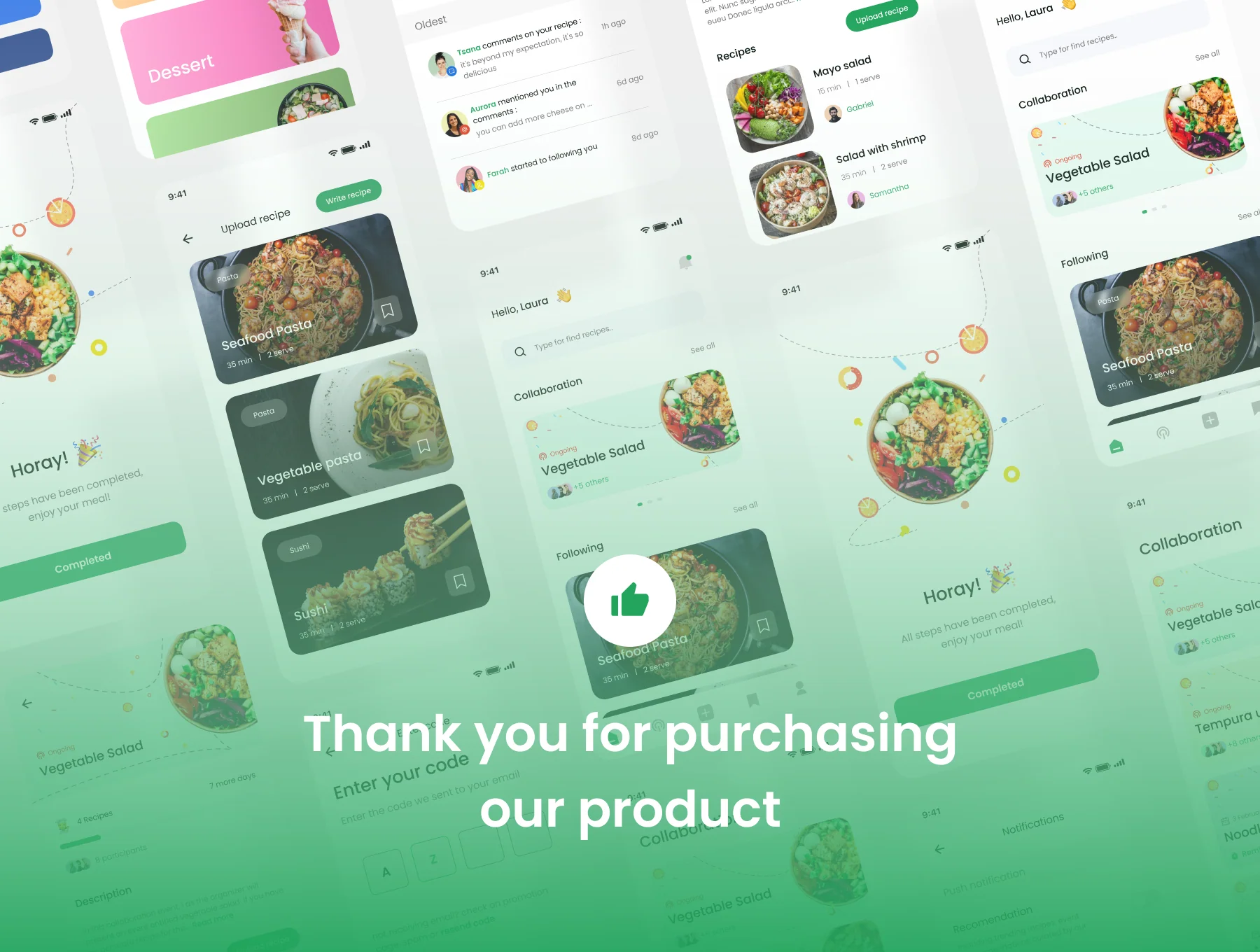 Food Recipe UI KIT 6