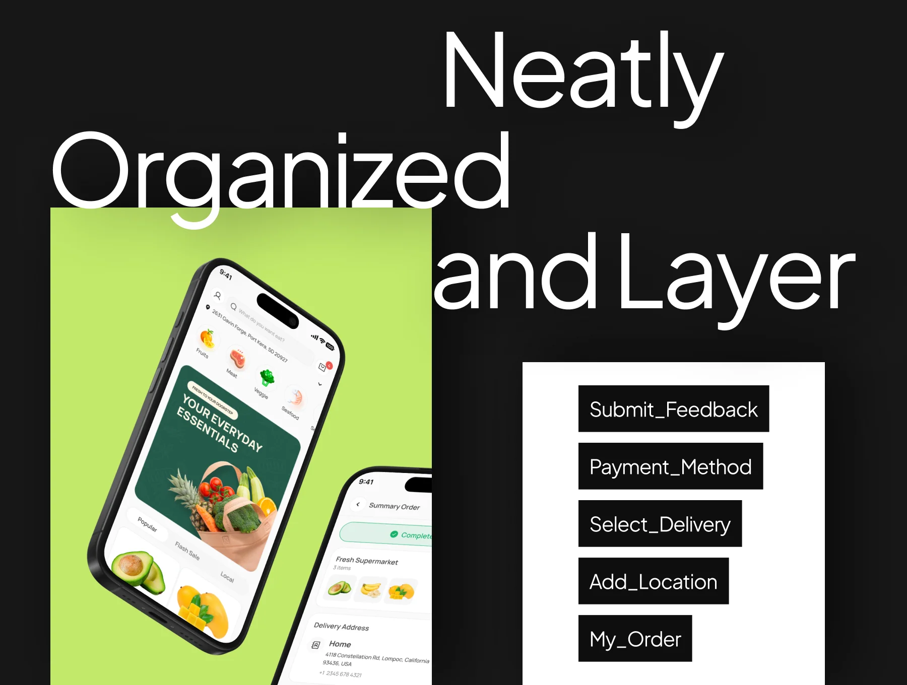 Food Shopping App UI Kit 4