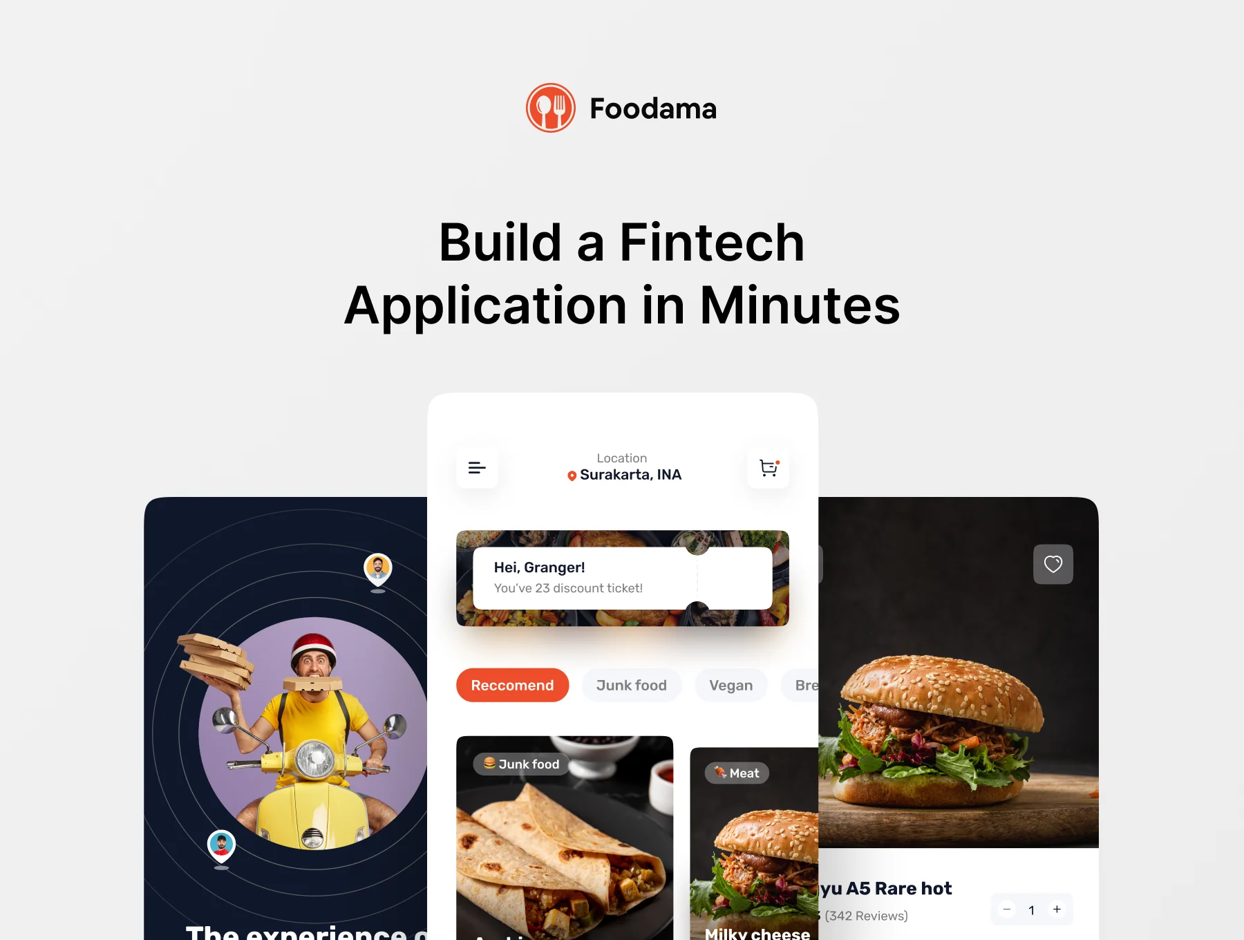 Foodama - Food Delivery UI KIT 3